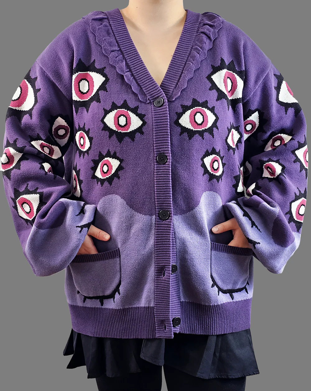 Abyss Cardigan – 100% Cotton Heavyweight Knit - Image 4