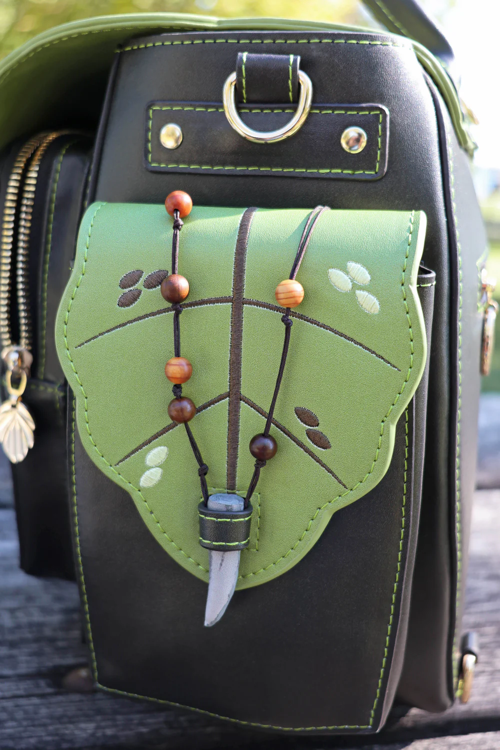 Druid Backpack | Leafy Fantasy Bag with Custom Zipper and Oak Lining, SHIPS Q2 2026 - Image 11