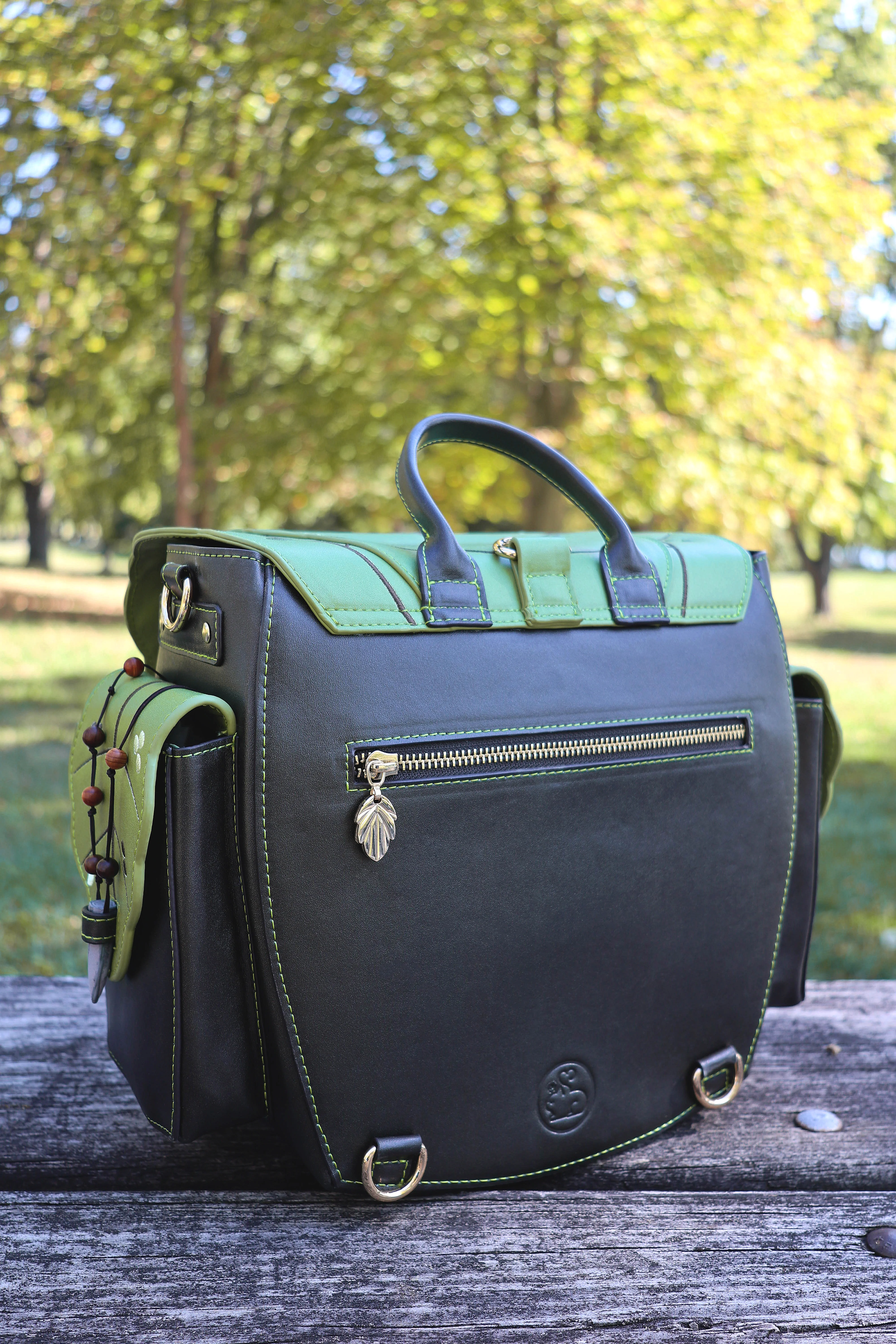 Druid Backpack | Leafy Fantasy Bag with Custom Zipper and Oak Lining, SHIPS Q2 2026 - Image 5