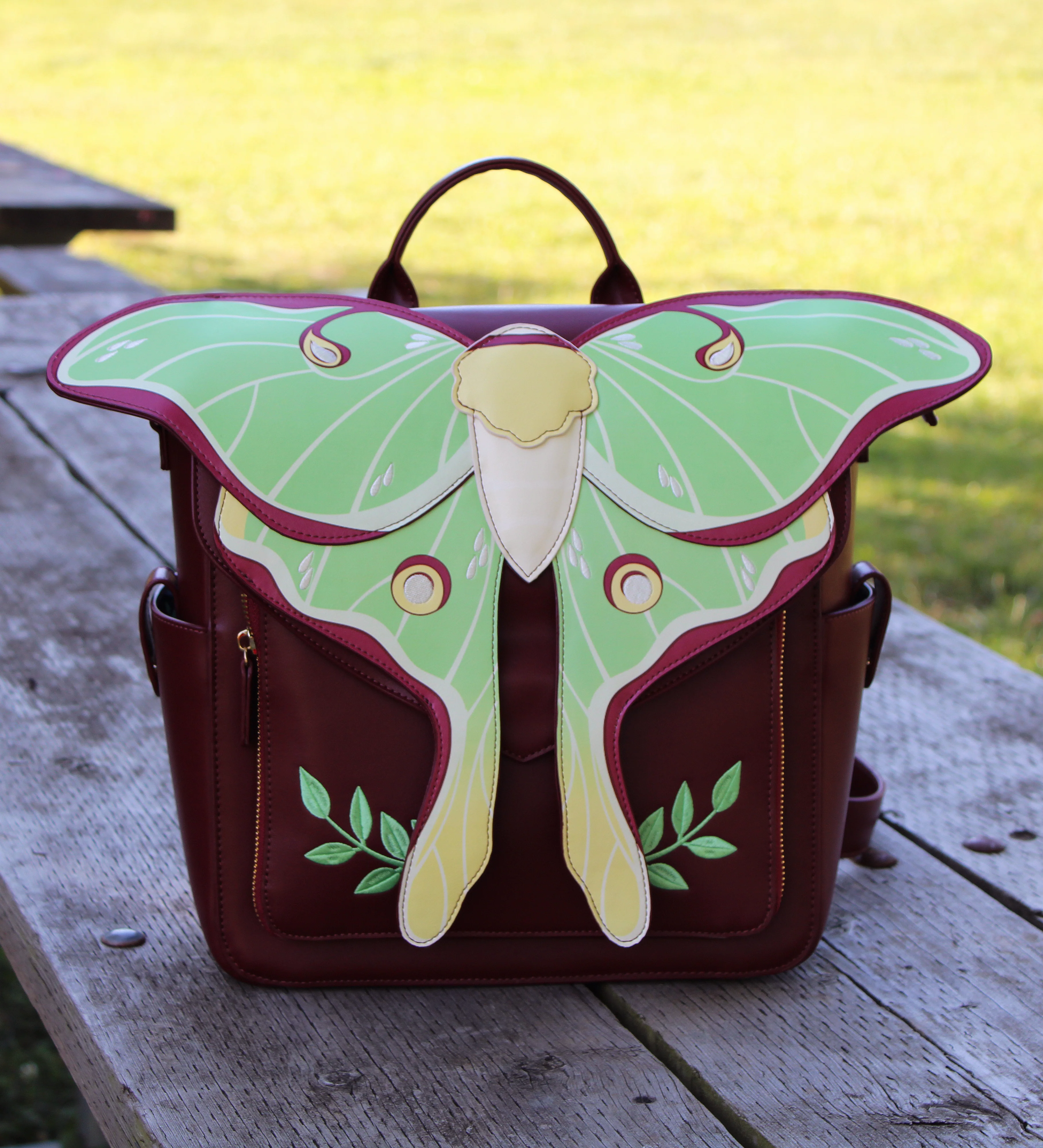 Luna Moth Convertible Bag | Spacious, Whimsical Backpack [PRE-ORDERS CLOSED, Ships Q2 2026] - Image 8