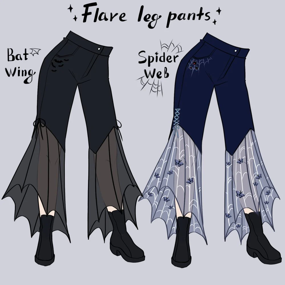 [PRE-SAMPLE PRE-ORDER] Bat Wing pants with Dramatic Flare (SAMPLING IN PROGRESS)