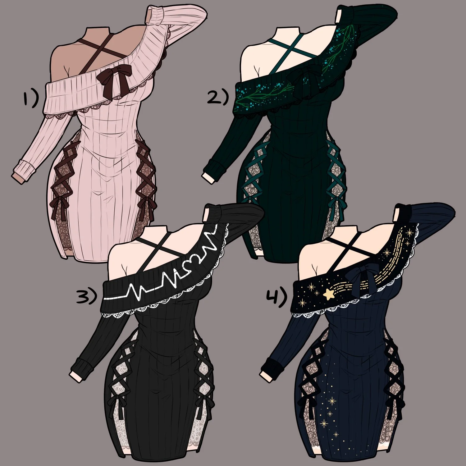 Wish Upon a Star Bodycon Sweater Dress - Image 8