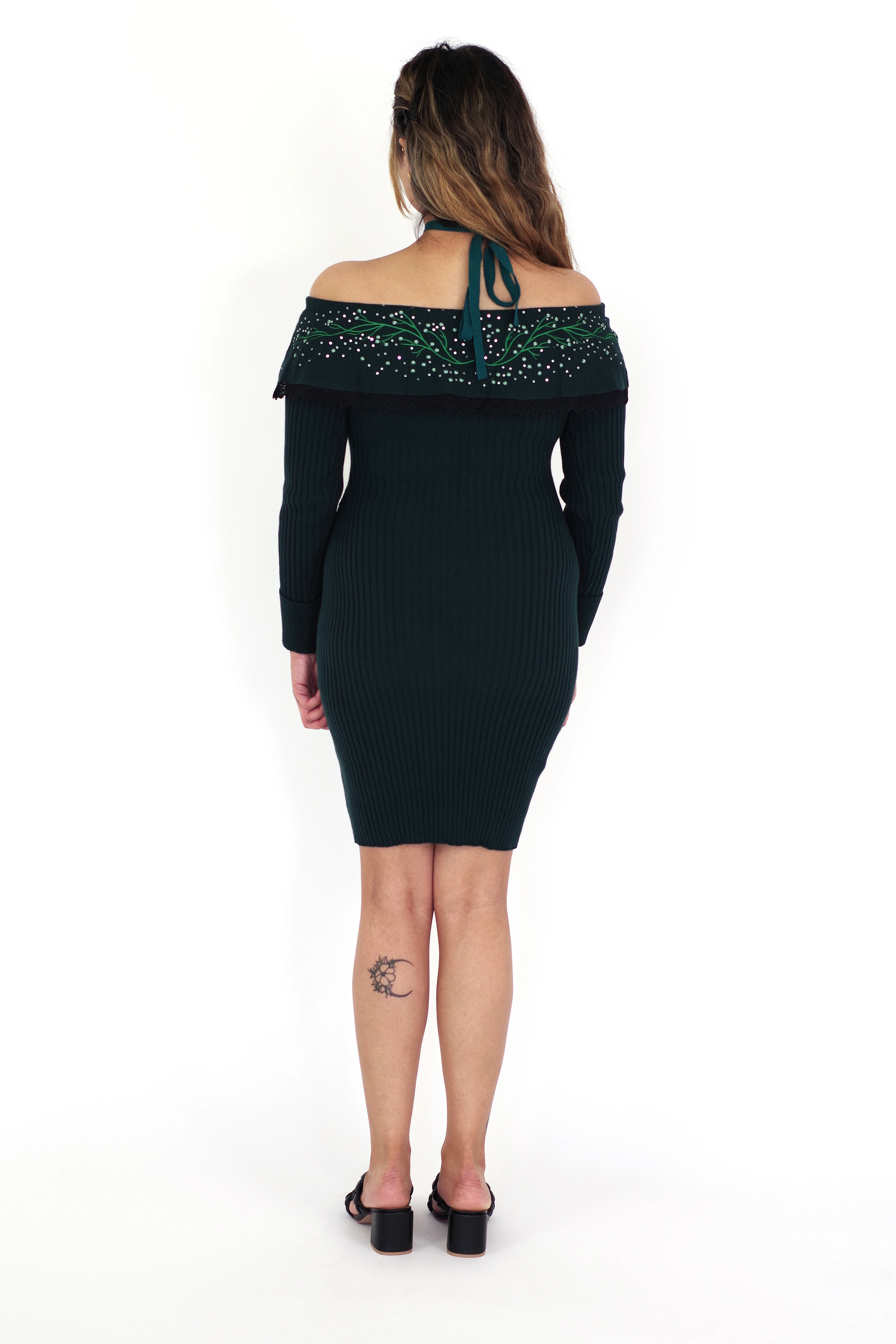 Underwater Witch Bodycon Sweater Dress - Image 3