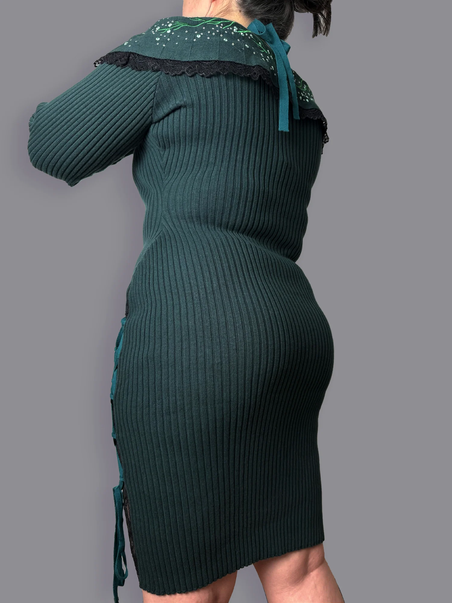 Underwater Witch Bodycon Sweater Dress - Image 6